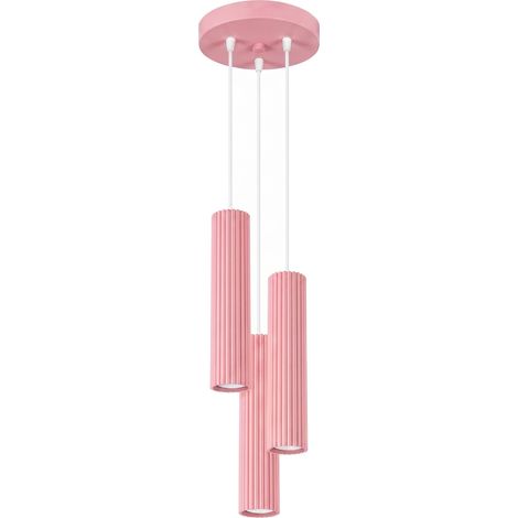 Lampade a sospensione Karbon rosa 19.5x108x19.5cm Sollux (1/5)