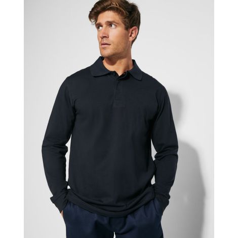 Polo de manga larga en tejido ignífugo SANTANA 9402 3XL Azul marino (1/5)