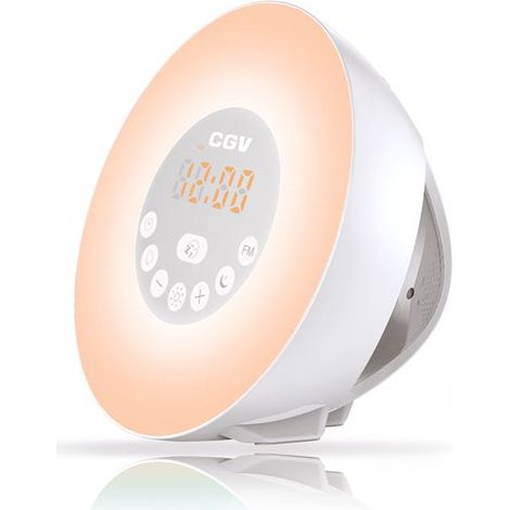 CGV CR Aruna - Radio-réveil - blanc, multicolore