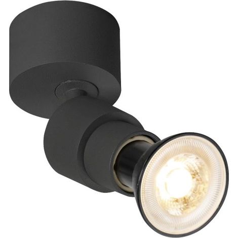 Applique et plafonnier PURI 2.0 Basic intérieur rond simple 6W GU10 noir - SLV - 1008229