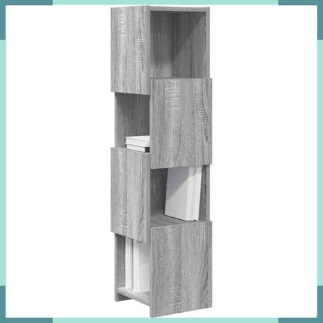 Meuble d'angle - 889810 - Gris Sonoma - Bois d'ingénierie - 4 étagères (1/5)