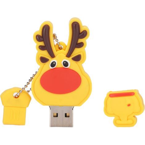 Clé USB Fantôme Blanc 32GB Cadeau Halloween Cartoon Grande Capacité USB 2.0 Étanche (1/5)