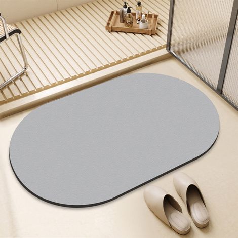 Tapis De Bain - Polyester - Dos En Caoutchouc Antidérapant - Séchage Rapide - Absorbant - Sans Poil - Pour Salle De Bain Cuisine Entrée Sous Porte - 40 X 60 Cm - 1 Pièce (1/5)