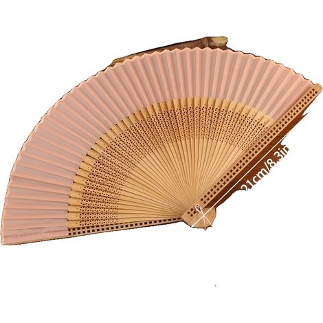 Handfächer, Bambusmaterial, tragbares Design, S18 (1/2)