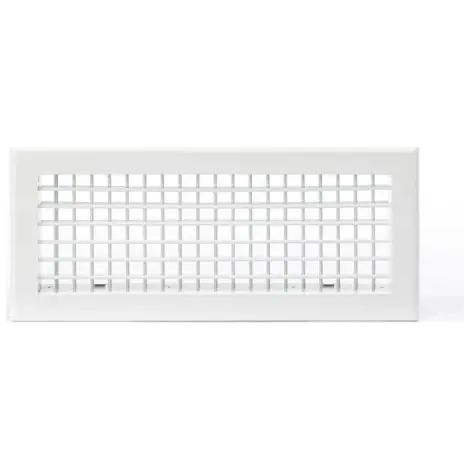 Grille aération VMC double dEflexion 300x150 mm – Finition blanc mat pour systèmes de ventilation – Design moderne et élégant
