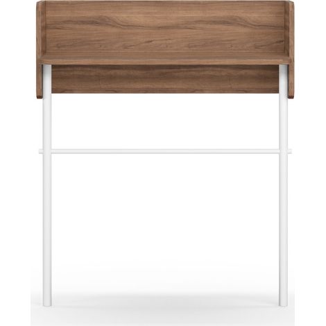 Consola de entrada fabricada en melamina y madera de haya, modelo DANISH (789) de Herdasa. Nogal-blanco