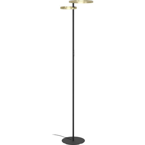 Piantana Minimal Castelpoto 1 Acciaio Ottone 2 Luci Led 28W 1850+1300Lm