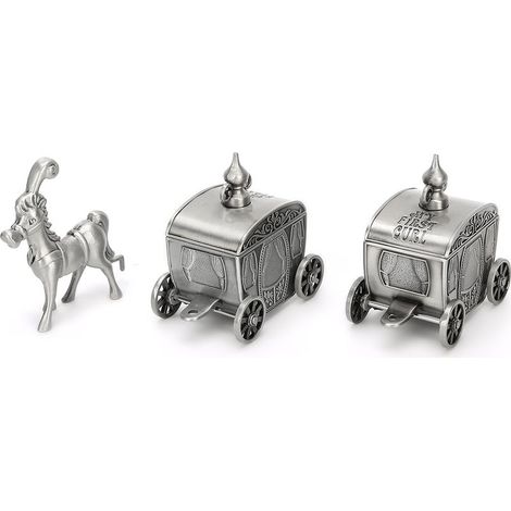 Zahnbox aus Metall in Pferdeform, Vintage-Aufbewahrungsbox, exquisite Handwerkskunst, Geschenkdekoration (1/5)