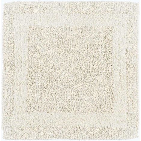 HOMESCAPES Luxury Reversible Cotton Shower Mat - Natural Cream
