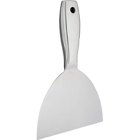 Couteau à mastic en acier inoxydable, 15 cm, avec lame flexible et extrémité marteau (1/4)