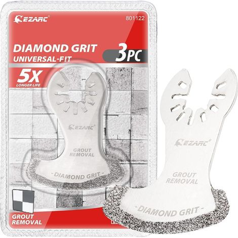 Diamant-Multitool Sägeblätter 3er-Set für Mörtelentfernung, präzise Schnitte (1/5)