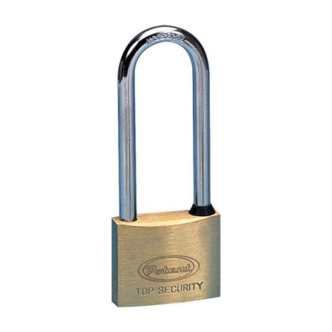 LUCCHETTO ARCO LUNGO 2700 POTENT - OTTONE ARCO CROMATO CHIAVI 2 MM 40X58- 12 pezzi