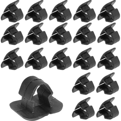 20pcs Clips de Fixation Voiture,Capot de Voiture Isolation Pad Support Clip,Clips De Support De Coussinet d'Isolation De Capot De Voiture,Capot en Capot Isolation Clip,pour Voitures,Camions (1/5)
