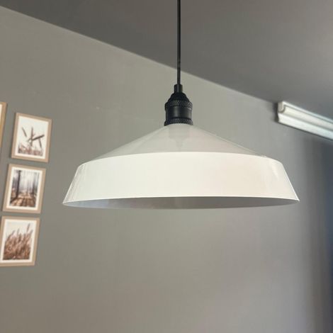 bamyum Lema Suspension Luminaire Rétro en Metal de 37,5 cm, Lustre de Salon Vintage, Éclairage de Plafond pour Chambre, Cuisine, Lampe Suspendue (1/5)