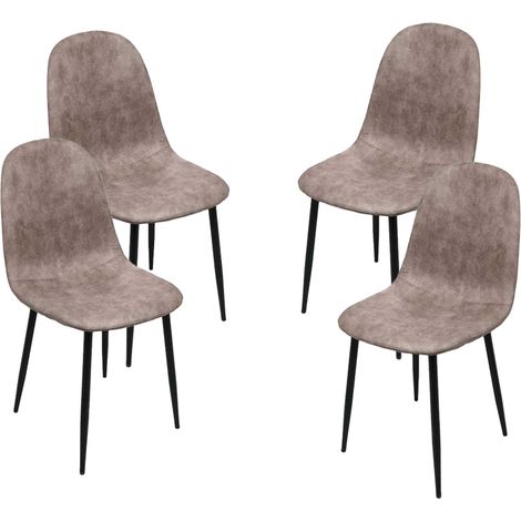 SEDIA IMBOTTITA IN TESSUTO TECNICO 52X44C88 CM COLORE TORTORA (1/3)