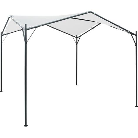 Gazebo da Giardino 3x3x2,6 m Bianco 180 g/m²