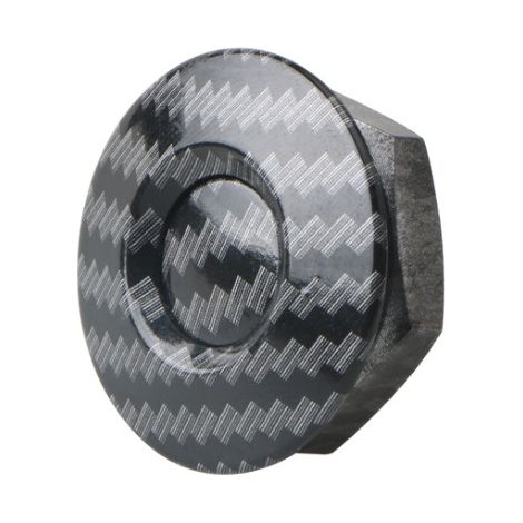 Chiusure a sgancio rapido per auto, anello di contorno del cofano in alluminio, kit targa paraurti GM (colore fibra di carbonio), 2 confezioni (1/5)