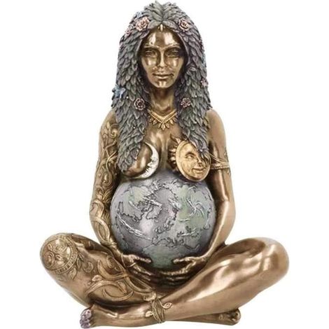 Statue,statuette,Statue Gaia Millennial Gaia Figurine Gaia Terre Mère Gaia Art Statue Figurine Statue de Déesse de la Terre Mère (1/4)