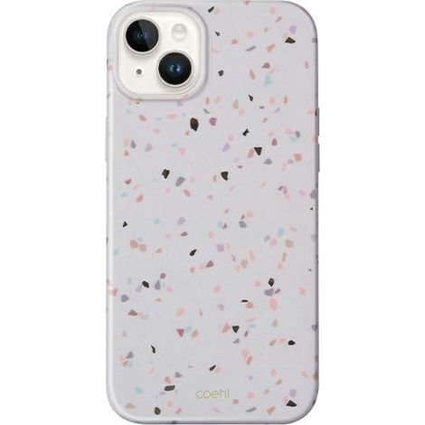 Custodia UNIQ Coehl Terrazzo per iPhone 14 Plus/15 Plus da 6,7" color sabbia/arenaria (1/5)