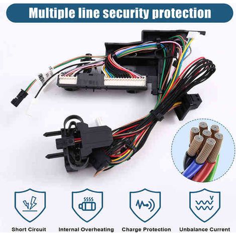 63117316217 is applicable to the right headlight wiring harness of BMW F07, F10, and 5 Series. (1/4)