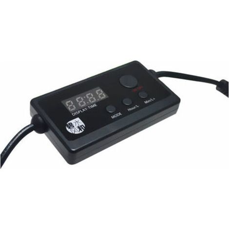 Eclairage et rampe led aquarium LED Aquarium Luminosité Dimmable Gradateur et Minuterie Réglage de l'heure Synchronisation DC Jack Adaptateur Connecteur pour Fish Tank Light Pet Lampe Portab