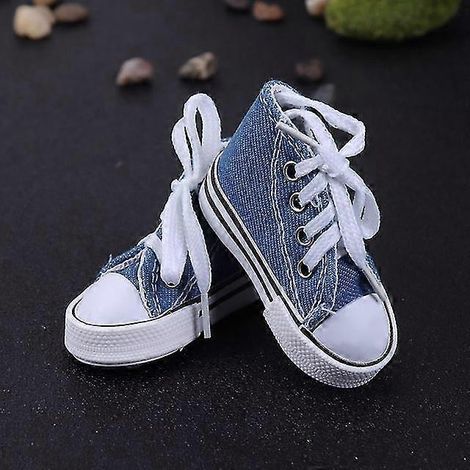 1 Paar Motorrad-Seitenständer, lustige, niedliche Mini-Schuh-Fahrradfußstütze, Motorrad-Seitenständer, Moto-Zubehör – Denim-Farbe (1/4)