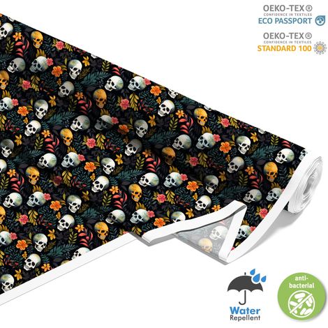 TESSUTI DECORATIVI PER ESTERNI OXFORD - Motivo Teschio I DX4303 (1/5)