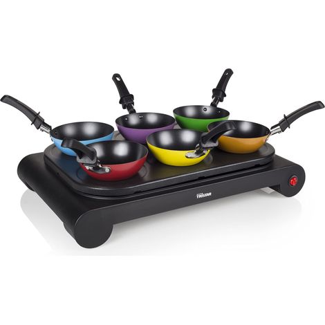 Tristar Set wok per party BP-2827 – Utilizzabile anche per cucinare crepe e come piastra elettrica – Potenza: 1000 W (1/5)