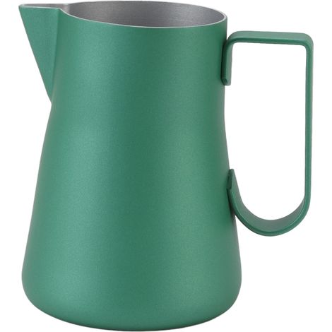 Pichet à lait professionnel 350ml vert – Alimentaire inox 304 pour café, chocolat et latte art (1 pièce) (1/5)
