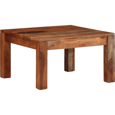 Table basse-Table Salon-Table d'appoint 60x60x35 cm bois massif d'acacia 513518 (1/5)