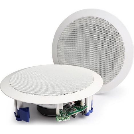 Paire d'enceintes de plafond 20w blanc - Monacor - csbt65