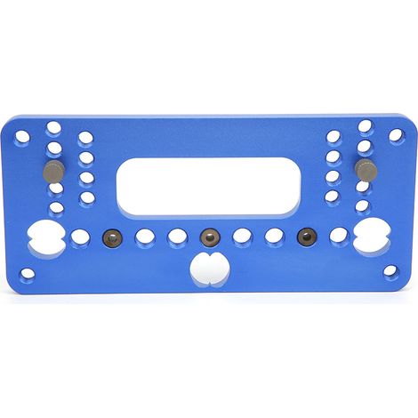 Lochöffner für Holzbearbeitungs-Schablonen, blau, Aluminiumlegierung, mit Schraubendreher, Typ 08610A (1/5)