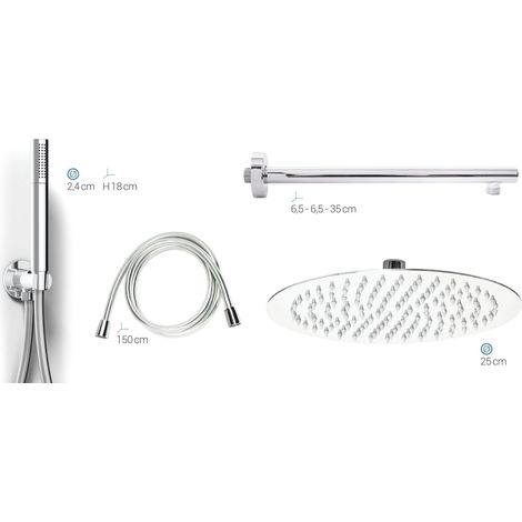 Kit de douche complet de forme ronde (1/3)
