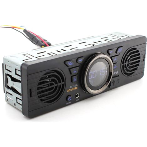 Decdeal – Autoradio numérique 12.0V avec Bluetooth – Lecteur MP3, carte TF, AUX – Puissance 12W, écran LCD rétroéclairé – Installation facile (1/5)