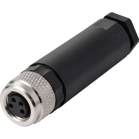 TRU COMPONENTS TC-13752052 Presa da incasso sensore/attuatore M8 x 1 Presa dritta Numero di poli: 4 1 pz. (1/4)