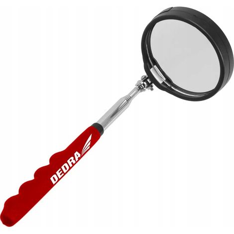 Specchio ispezione Dedra 06F801 LED manico telescopico 70 mm (1/2)