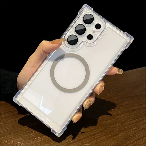 (Galaxy S25 Ultra Gris) Compatible avec la coque magnétique Samsung, renforcée aux quatre coins. (1/5)