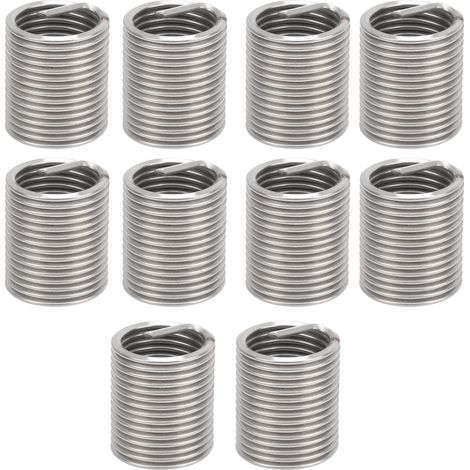 Lot de 10 inserts de réparation de filetage, manchons de protection pour fil d'acier, fixation M18 x 2,0 2D