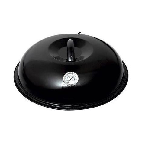 Coperchio a campana con termometro - PaellaWorld - 9945 - 42 cm - Ideale per pizze e torte - 1 pezzo
