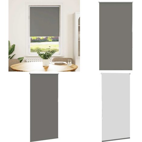 vidaXL Verdunkelungsrollo Grau 70x175 cm Stoffbreite 65,7 cm Polyester (1/5)