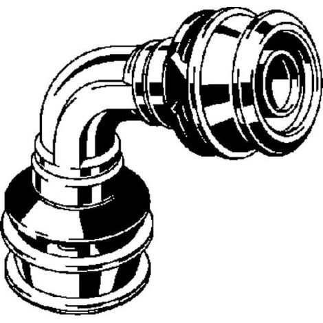 Viega arc Raxofix 647056 50mm, 90 degrés, avec SC-Contur, bronze de silicium (1/3)