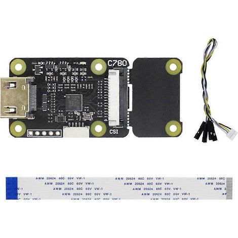 HDMI-zu-CSI-2-Konverter für Raspberry Pi, kompatibel mit allen Serien, unterstützt eine Auflösung von 1080p bei 60 Bildern pro Sekunde (fps).