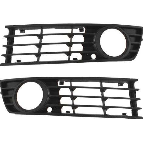Rejilla para parachoques Audi A4 B6 04 (izquierda + derecha), juego de 2 piezas (1/2)