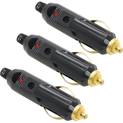 Bardusch-Prise Allume Cigare 12V Male, 3 Pièces 20A Prise Allume Cigare Male, Prise Allume Cigare, Prise Allume Cigare 12V, Prise 12V Allume Cigare, prises mâles pour allume-cigare 20 A (1/5)