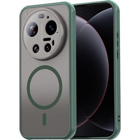 Funda Xiaomi 15 Ultra, para MagSafe, funda mate Erbord, verde. (1/5)