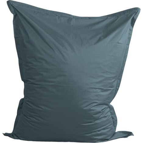 Pouf extérieur imperméable déhoussable anti-UV - 140x180 cm Gris foncé Bananair Fabriqué en France