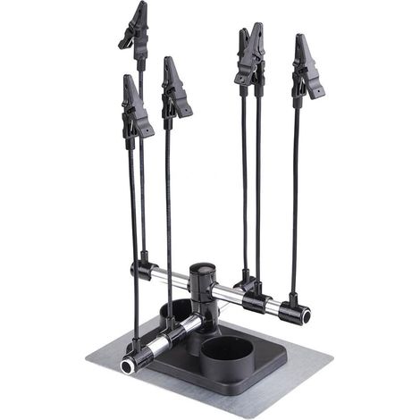 EASYCOMFORT modèle Smart Hobby Pièces Support aérographe Pistolet à peinture Cabine – SIX Alligator clip Support (1/5)