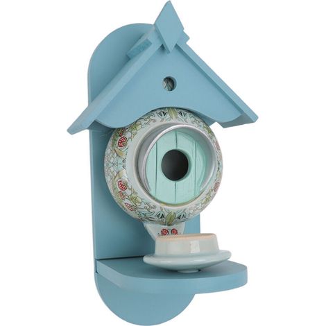 Théière à oiseaux, mangeoires à oiseaux pour l'extéri, jardin suspendu, mangeoire à oiseaux sauvages Cyan