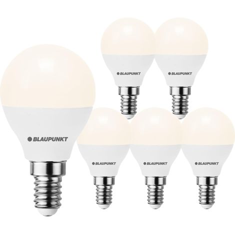 E14 Ampoule Golf 6W 520 Lumen 2700K Blanc Chaud Dépoli, Lot de 6 (1/5)