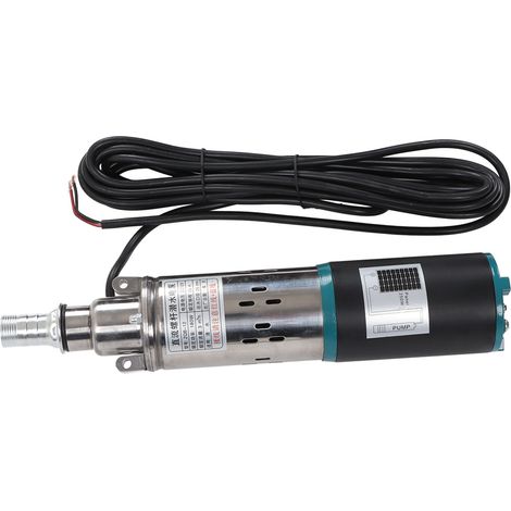 Pompe submersible solaire ZQB-12 pour puits, pompe d'irrigation 12 V CC 180 W, hauteur de refoulement de 25 m, moteur tout cuivre, pompe à vis CC à balais (1/5)